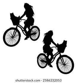 Bicycle Silhouette, Bicycle illustration, Bicycle icon Silhouette, Bicycle Silhouette illustration