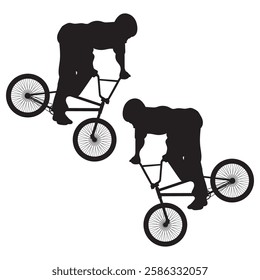 Bicycle Silhouette, Bicycle illustration, Bicycle icon Silhouette, Bicycle Silhouette illustration