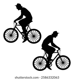 Bicycle Silhouette, Bicycle illustration, Bicycle icon Silhouette, Bicycle Silhouette illustration