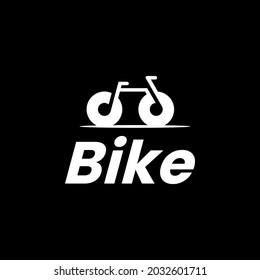 bicycle silhouette logo vector illustration