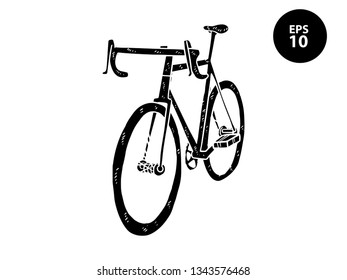 bicycle silhouette vector