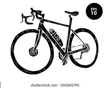 Bicycle Silhouette Vector Stock Vector Royalty Free