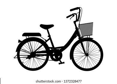 Bicycle silhouette vector