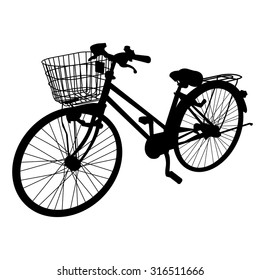 bicycle silhouette vector
