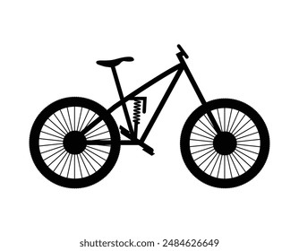 A bicycle silhouette vector art design