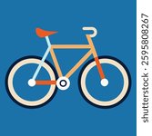 Bicycle silhouette vector art illustration