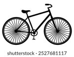 a bicycle silhouette vector illustration
