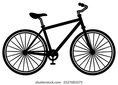 a bicycle silhouette vector illustration