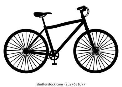 a bicycle silhouette vector illustration