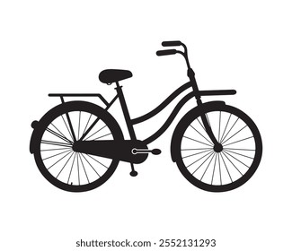  Bicycle silhouette vector illustration design