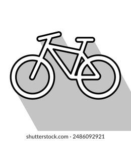 bicycle simple icon, vector illustration 