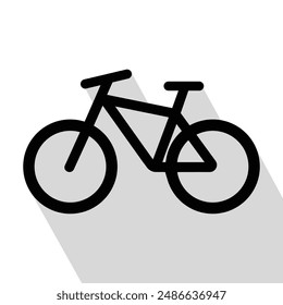 bicycle simple icon, vector illustration 