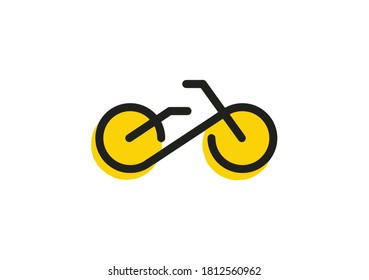 bicicleta para diseño de logotipo sencillo 