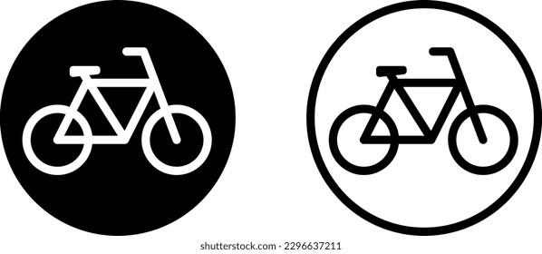 Bicycle simple vector design icon
