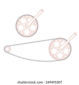 Bicycle single-speed transmission