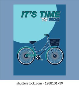 Bicycle slogan graphic for t-shirt, vectors. - Vector