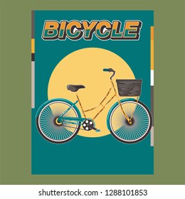 Bicycle slogan graphic for t-shirt, vectors. - Vector