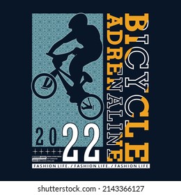 diseño gráfico de la tipografía del slogan de la bicicleta, ilustración de arte vectorial, cosecha por orden