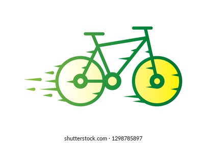 bicycle speed concept illustration vector