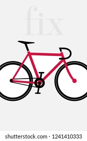 Bicycle speed, fixed bike, sport