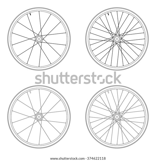 colored bicycle spokes