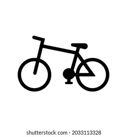 bicycle sport sign icon vector