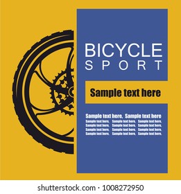 Bicycle
sport. Vector illustration.