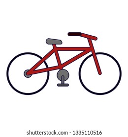 Bicycle sport vehicle isolated