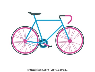 Bicycle. Sports road racing bicycle vector illustration.