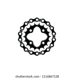 Bicycle sprocket and chain