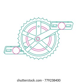 bicycle sprocket with pedal