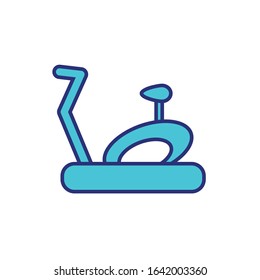 bicycle stationary gym machine isolated icon vector illustration design