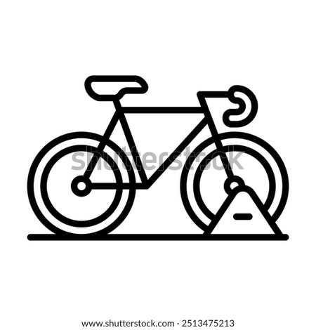 Bicycle Storage icon line vector illustration