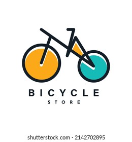 Bicycle Store Logo Template Design