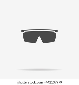 Bicycle sunglasses icon. Vector concept illustration for design.