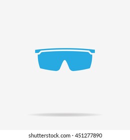Bicycle sunglasses icon. Vector concept illustration for design.