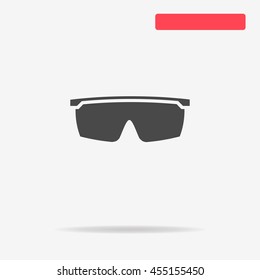 Bicycle sunglasses icon. Vector concept illustration for design.