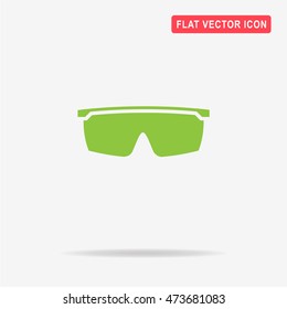 Bicycle sunglasses icon. Vector concept illustration for design.