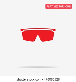 Bicycle sunglasses icon. Vector concept illustration for design.