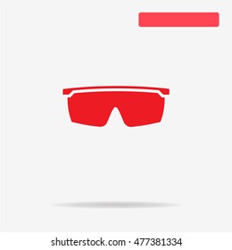 Bicycle sunglasses icon. Vector concept illustration for design.