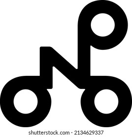 Bicycle symbol to create brand, signature