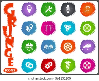Bicycle symbol icon set for web sites and user interface