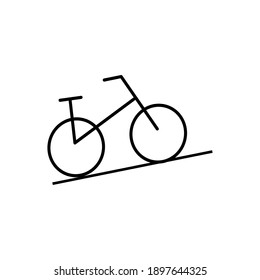 ilustración vectorial de símbolo de bicicleta