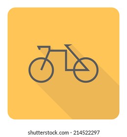 Bicycle symbol. Vector illustration.
