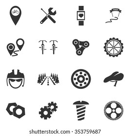 Bicycle symbol for web icons