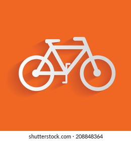 Bicycle symbol,clean vector