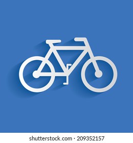 Bicycle symbol,clean vector