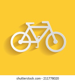 Bicycle symbol,clean vector