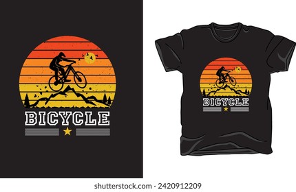 Diseño de camisetas para bicicletas. Bicicleta