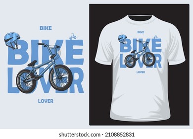 Bicycle, tee shirt graphics, illustration, vectors
